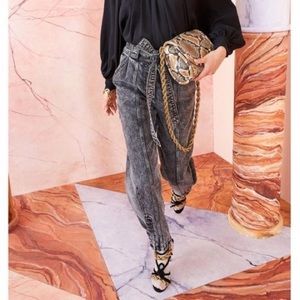 Ulla Johnson “Carmen” acid was jeans in black/grey